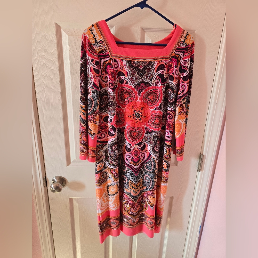Signature Camryn Pink Patterned Dress 10
